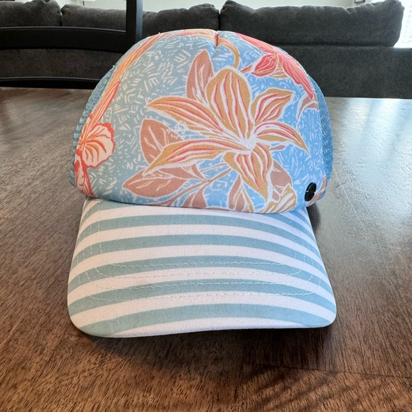 Roxy Beautiful Morning Hat-Cool Blue Island Time - Picture 2 of 6